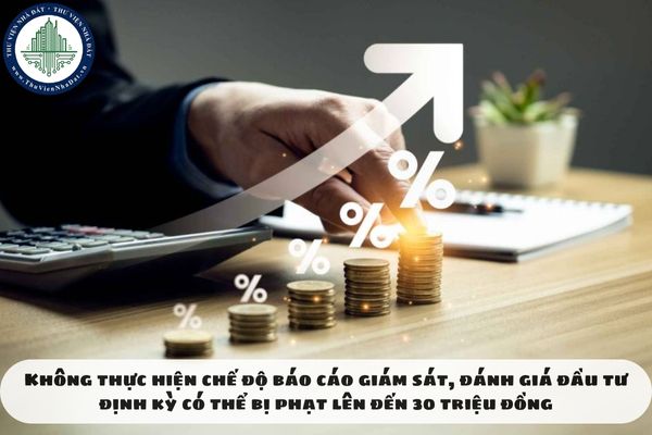 Không thực hiện chế độ báo cáo giám sát, đánh giá đầu tư định kỳ có thể bị phạt lên đến 30 triệu đồng