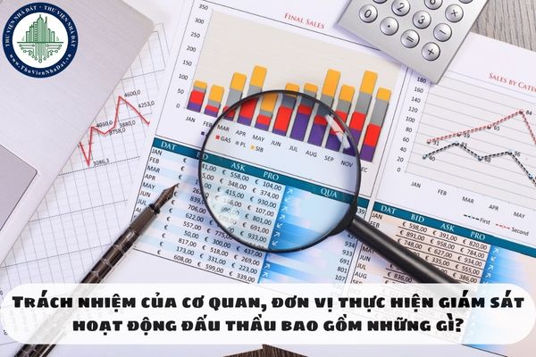 Trách nhiệm của cơ quan, đơn vị thực hiện giám sát hoạt động đấu thầu bao gồm những gì?