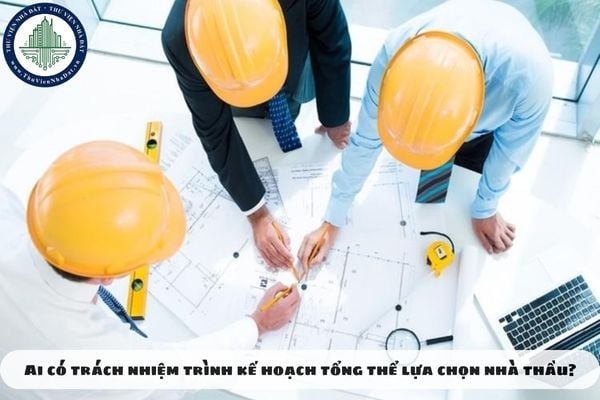 Ai có trách nhiệm trình kế hoạch tổng thể lựa chọn nhà thầu?