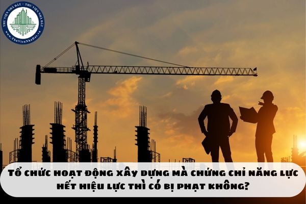 Tổ chức hoạt động xây dựng mà chứng chỉ năng lực hết hiệu lực thì có bị phạt không?