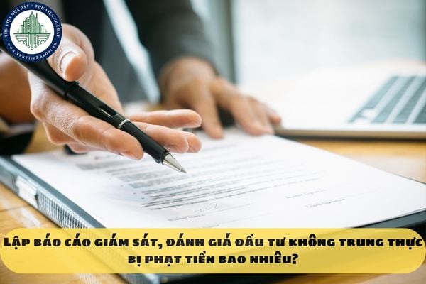 Lập báo cáo giám sát, đánh giá đầu tư không trung thực bị phạt tiền bao nhiêu?