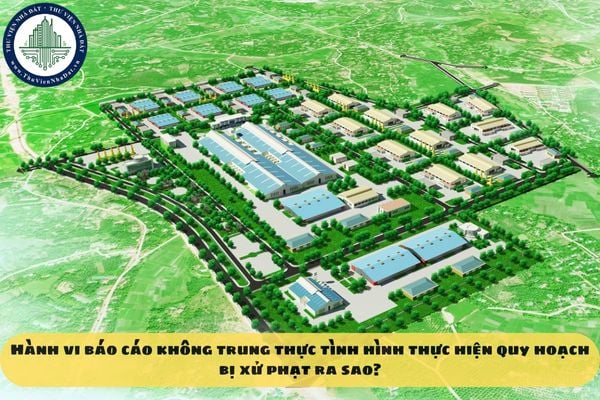 Hành vi báo cáo không trung thực tình hình thực hiện quy hoạch bị xử phạt ra sao?