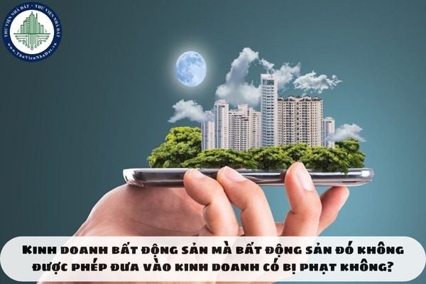 Kinh doanh bất động sản mà bất động sản đó không được phép đưa vào kinh doanh có bị phạt không?