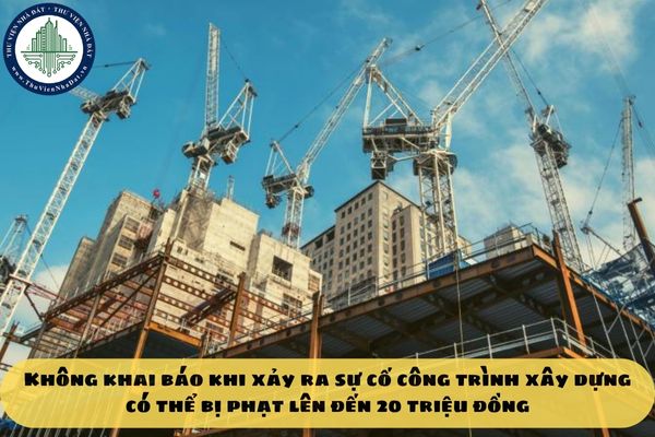 Không khai báo khi xảy ra sự cố công trình xây dựng có thể bị phạt lên đến 20 triệu đồng