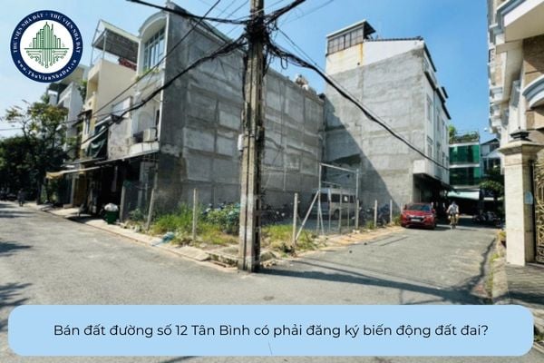 Bán đất đường số 12 Tân Bình có phải đăng ký biến động đất đai hay không?