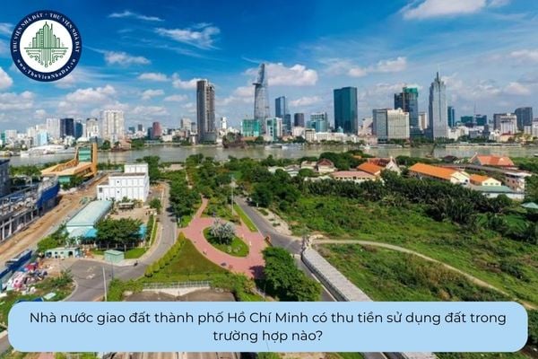 Nhà nước giao đất thành phố Hồ Chí Minh có thu tiền sử dụng đất trong trường hợp nào?