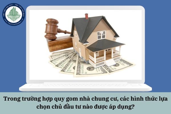 Trong trường hợp quy gom nhà chung cư, các hình thức lựa chọn chủ đầu tư nào được áp dụng?