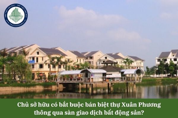 Chủ sở hữu có bắt buộc bán biệt thự Xuân Phương thông qua sàn giao dịch bất động sản? 