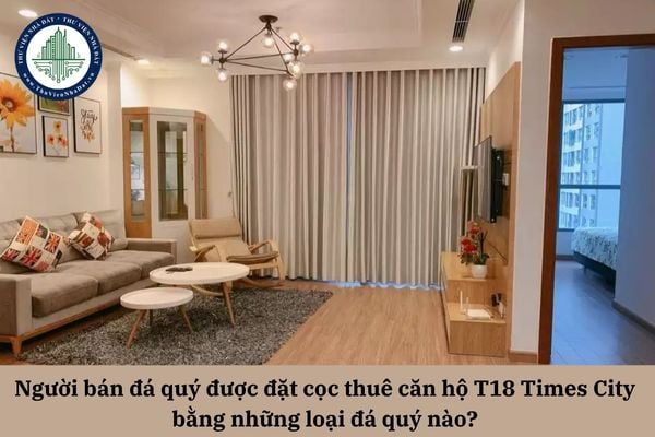 Người bán đá quý được đặt cọc thuê căn hộ T18 Times City bằng những loại đá quý nào? 