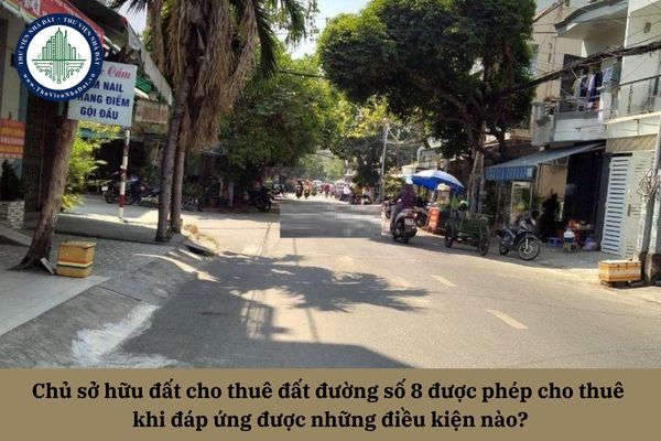Chủ sở hữu đất cho thuê đất đường số 8 được phép cho thuê khi đáp ứng được những điều kiện nào?