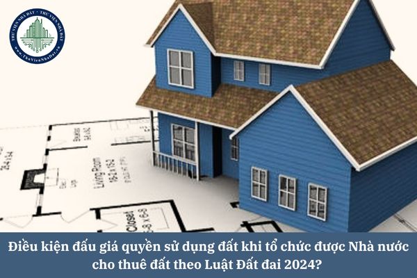 Điều kiện đấu giá quyền sử dụng đất khi tổ chức được Nhà nước cho thuê đất theo Luật Đất đai 2024? 