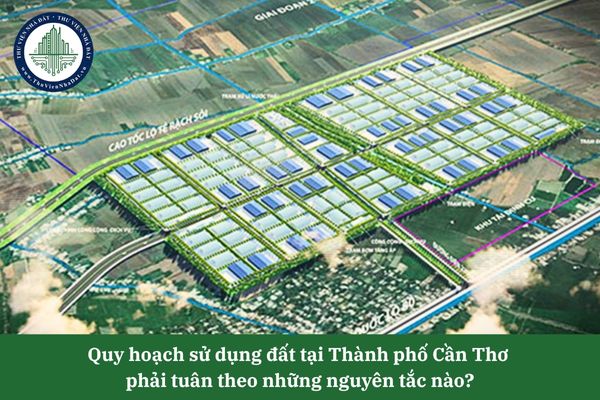 Quy hoạch sử dụng đất tại Thành phố Cần Thơ  phải tuân theo những nguyên tắc nào?