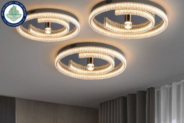 Nên sử dụng đèn ốp trần hay đèn âm trần cho phòng khách?