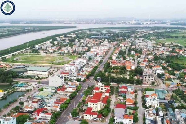 Vị trí lập quy hoạch khu đô thị B4 B5 B6 B7 B9 thuộc quy hoạch chung thị xã Quảng Yên	