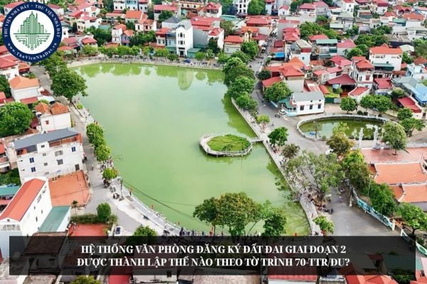 Hệ thống Văn phòng đăng ký đất đai giai đoạn 2 được thành lập thế nào theo Tờ trình 70-TTr/ĐU?