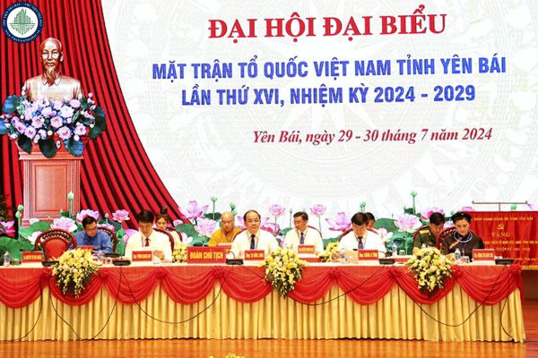 Theo nghị quyết Đại hội đại biểu MTTQ Việt Nam tỉnh Yên Bái lần thứ XVI, nhiệm kỳ 2024-2029, có bao nhiêu đại biểu chính thức và bao nhiêu đại biểu mời tham dự Đại hội?	