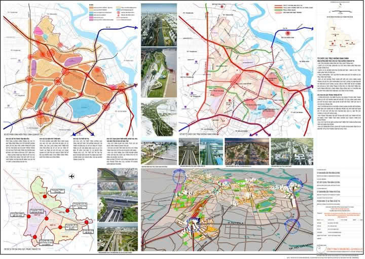 Bản đồ phê duyệt điều chỉnh tổng thể quy hoạch chung Thành phố Dĩ An đến năm 2045