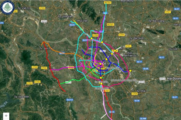 Thông tin dự án đường sắt đô thị ga Hà Nội - Hoàng Mai? Bản đồ Quy hoạch mạng lưới Metro, đường sắt thành phố Hà Nội thời kỳ 2021 - 2030