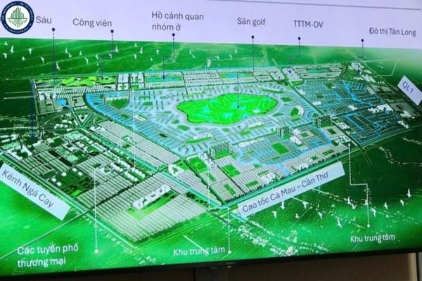 Bản đồ vị trí quy hoạch Khu đô thị du lịch nghỉ dưỡng Mekong tại Cần Thơ