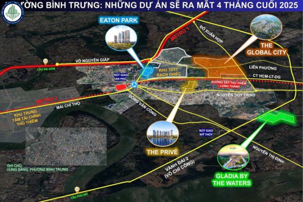 Danh sách dự án căn hộ ra mắt vào 4 tháng cuối năm 2025 tại phường Bình Trưng TPHCM