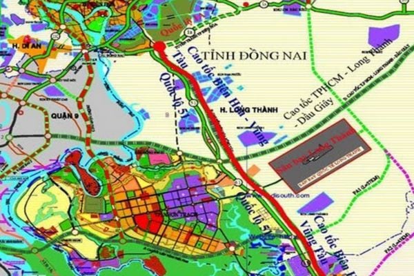 Bản đồ quy hoạch cao tốc Biên Hòa Vũng Tàu chi tiết 2025
