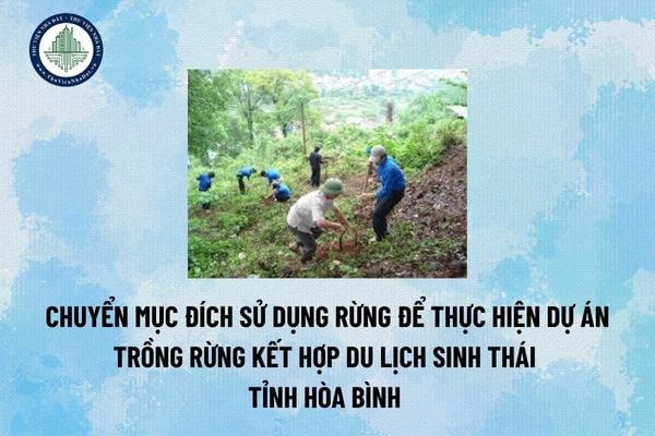 Chuyển mục đích sử dụng rừng để thực hiện dự án trồng rừng kết hợp du lịch sinh thái tỉnh Hòa Bình