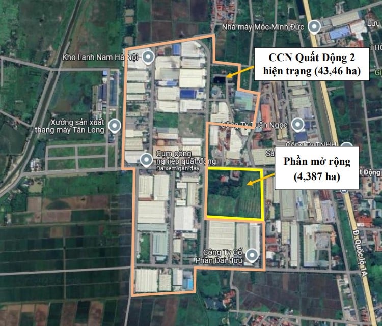 Thông tin Cụm công nghiệp Quất Động 2 tại Hà Nội 