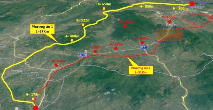 Bản đồ cao tốc Dầu Giây - Liên Khương