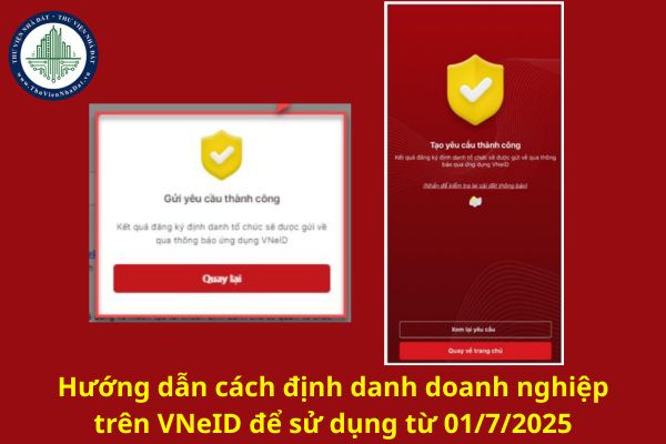 Hướng dẫn cách định danh doanh nghiệp trên VNeID để sử dụng từ 01/7/2025