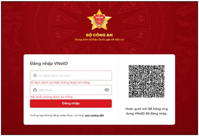 Hướng dẫn đăng nhập thuế điện tử thuedientu.gdt.gov.vn bằng tài khoản định danh doanh nghiệp VNeID