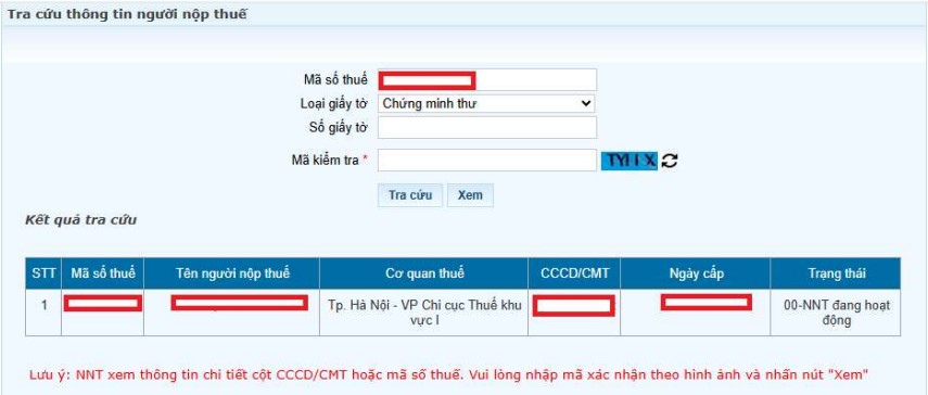 Cách kiểm tra có được sử dụng số định danh cá nhân thay cho mã số thuế từ 01/7/2025 hay không