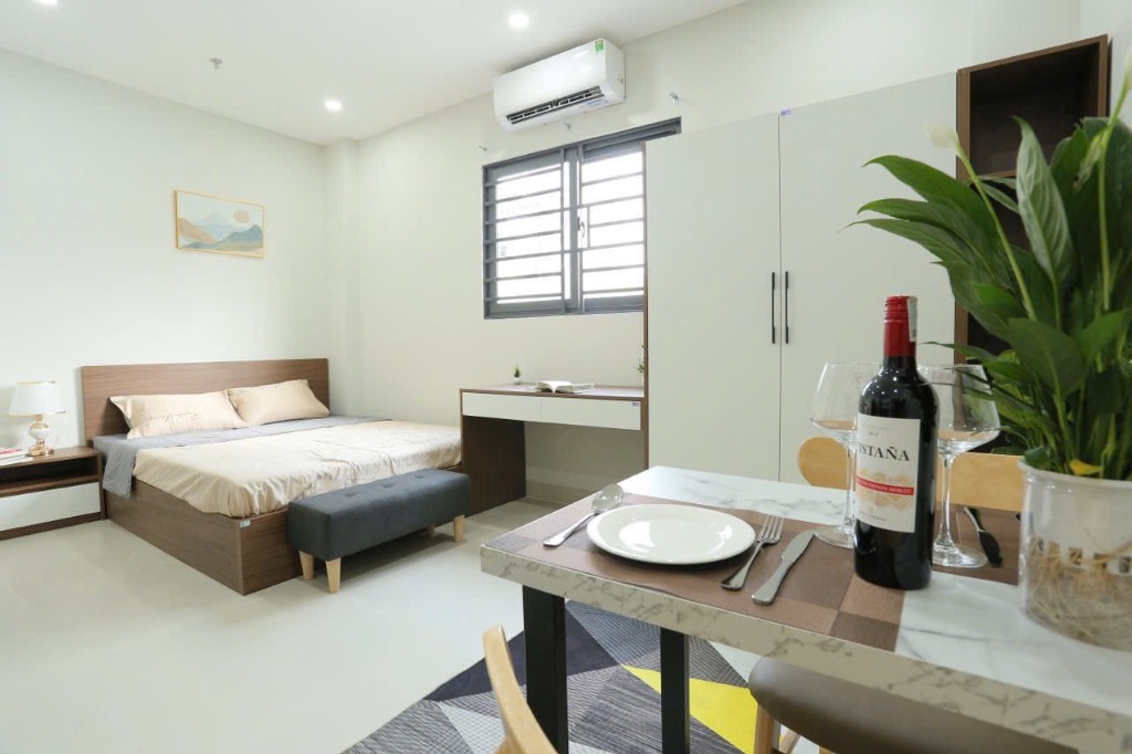 CHO THUÊ CĂN HỘ FULL NỘI THẤT 35M2 BÌNH THẠNH GẦN ĐH HUTECH, ĐH GTVT