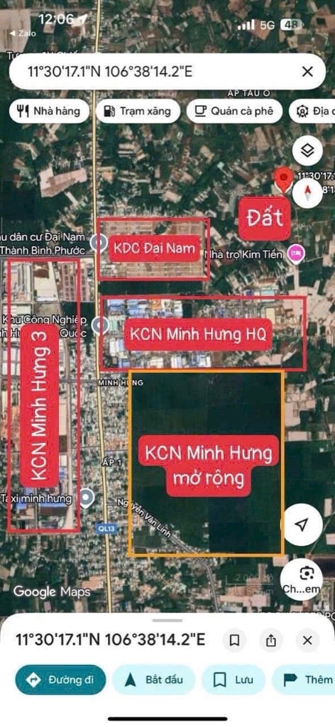 Chính chủ bán đất ngay KCN Minh Hưng, Chơn Thành, sổ sẵn, dân cư đông đúc, đất đầu tư giá 499 triệu