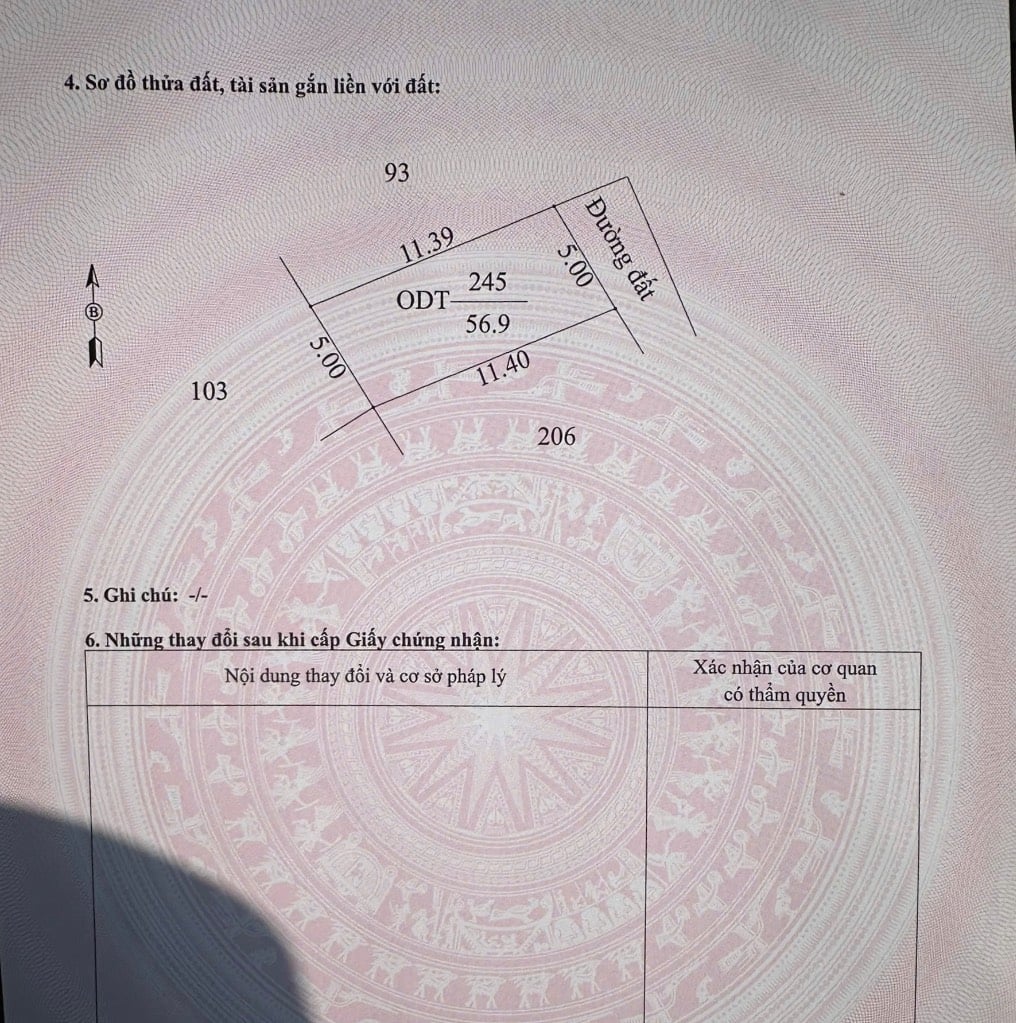 Bán đất Khu phố Tân Lộc, Trảng Bàng, Tây Ninh, diện tích 56,9m2 full thổ cư, giá chỉ 500 triệu