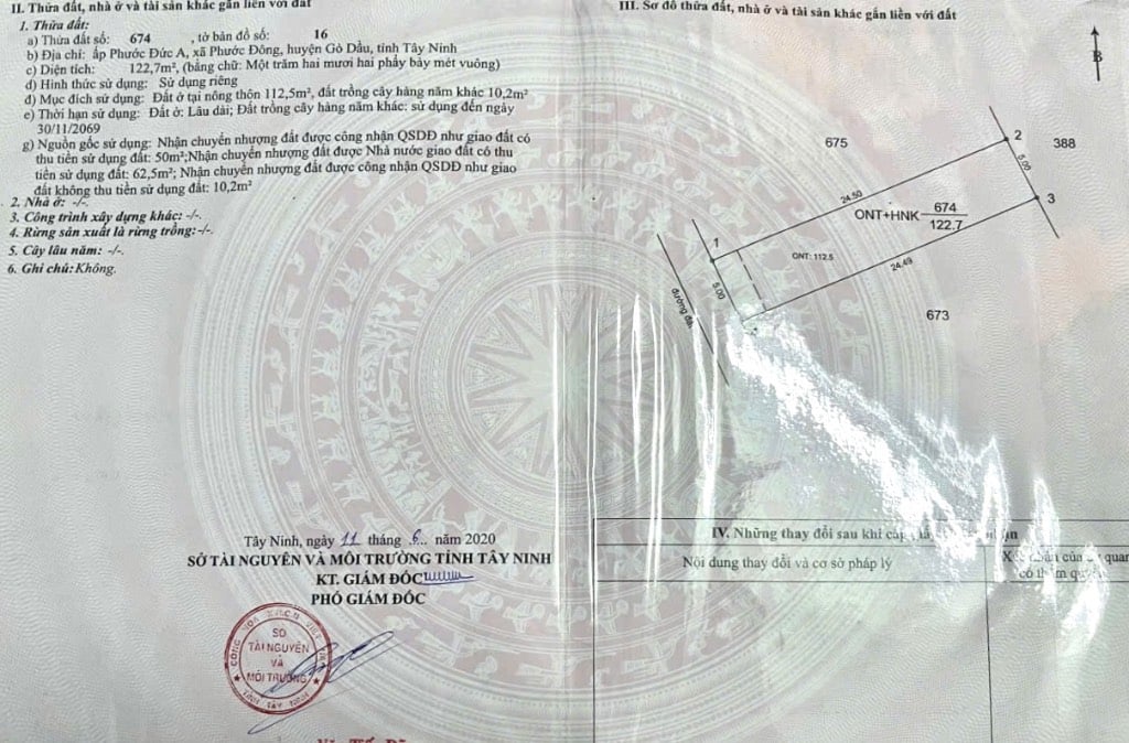 Bán nhà gần KCN Phước Đông, ngã 4 Nông Trường