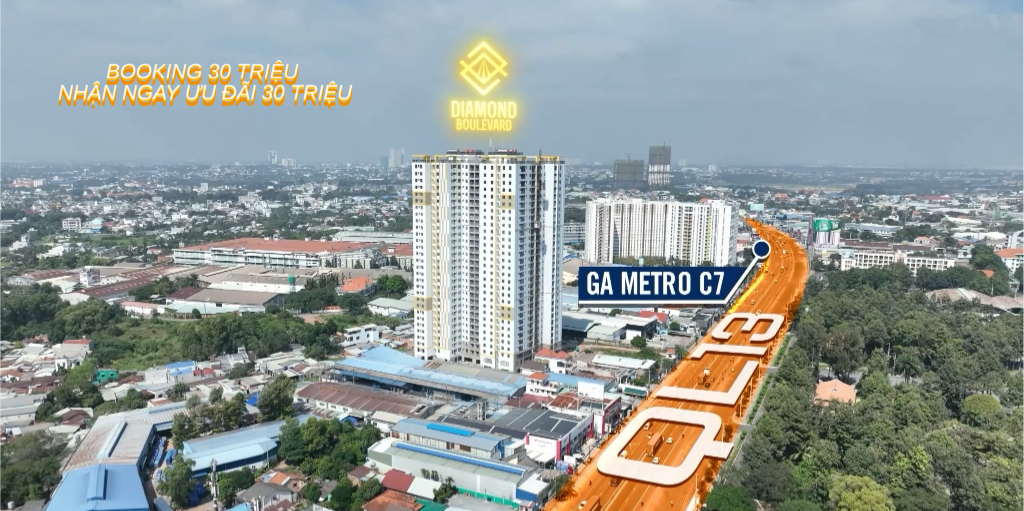 DIAMOND BOULEVARD mặt tiền QL13 - Căn 2PN giá trực tiếp CĐT, nhận nhà ở ngay full nội thất