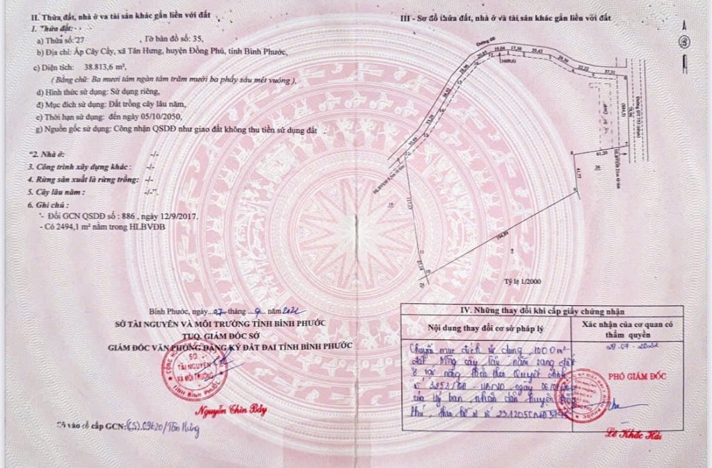 Bán 4ha đất Đồng Phú, Bình Phước