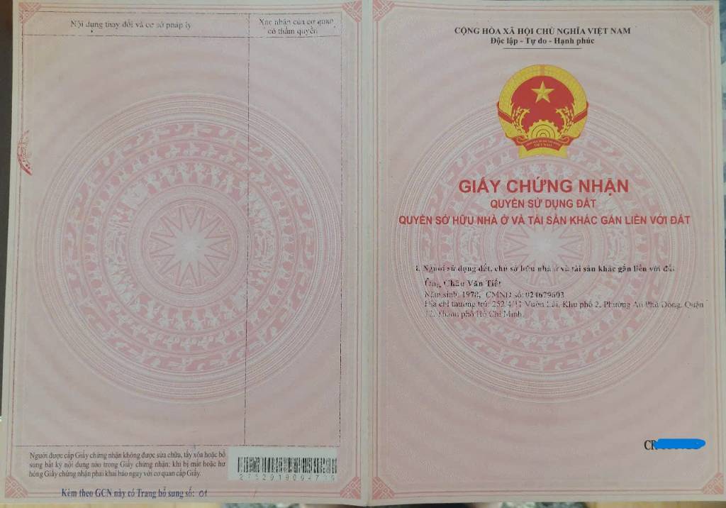 Cần bán gấp lô đất mặt tiền đường Vành đai 4 Củ Chi tại xã Tân An Hội, TP.HCM.