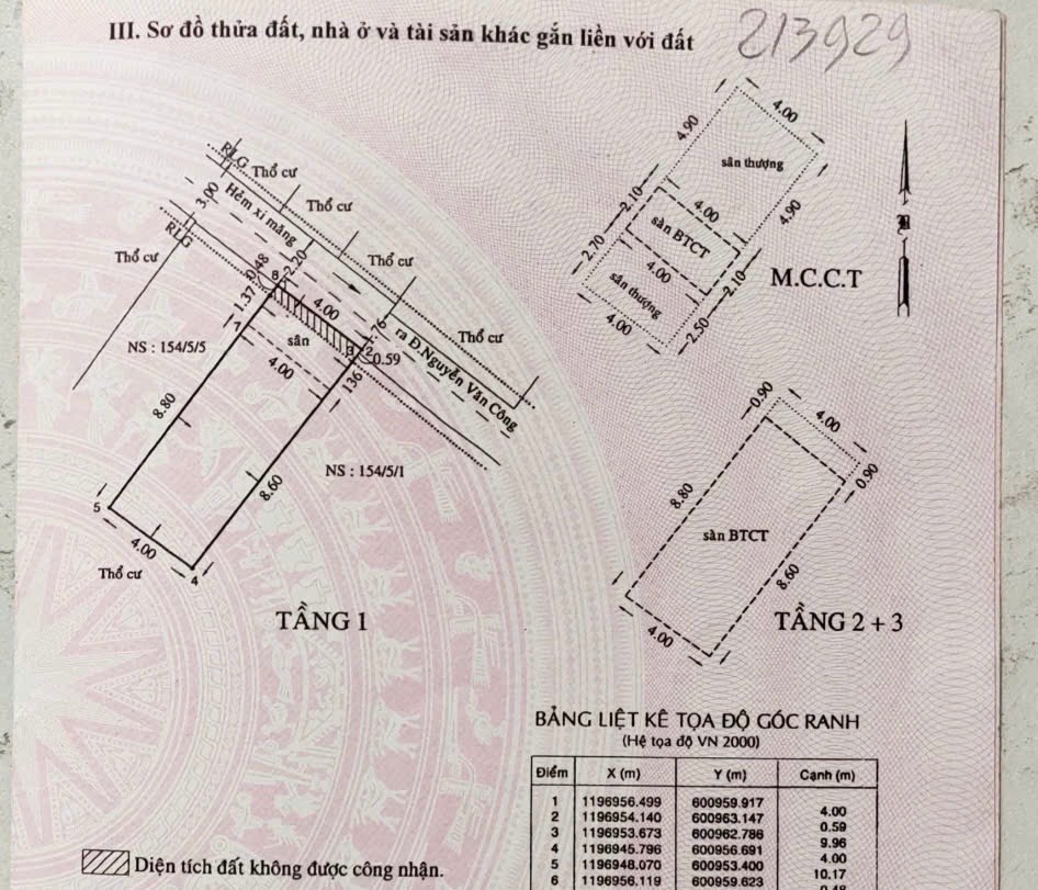4x10m, BÁN NHÀ CHÍNH CHỦ 4 TẦNG, 4PN, NGUYỄN VĂN CÔNG, P1 GÒ VẤP, 5 TỶ