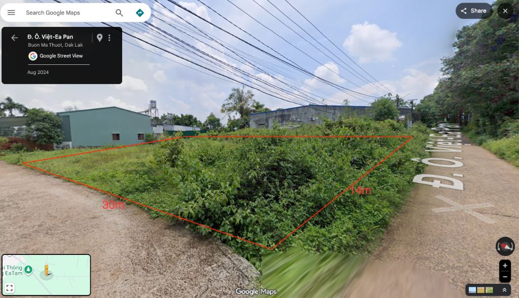 Bán đất đường Ông Việt, Ea Kao, Buôn Ma Thuột, Đắk Lắk, dt 420m²  giá 1,65 tỷ