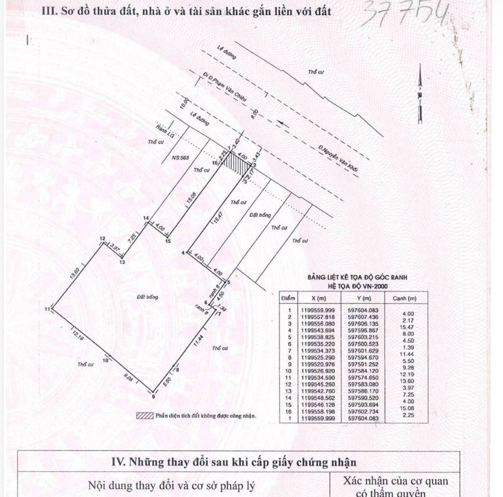 MT NGUYỄN VĂN KHỐI – 537m² – NỞ HẬU 22M – XÂY HẦM 6 TẦNG – 75 TỶ-LH 0789162***