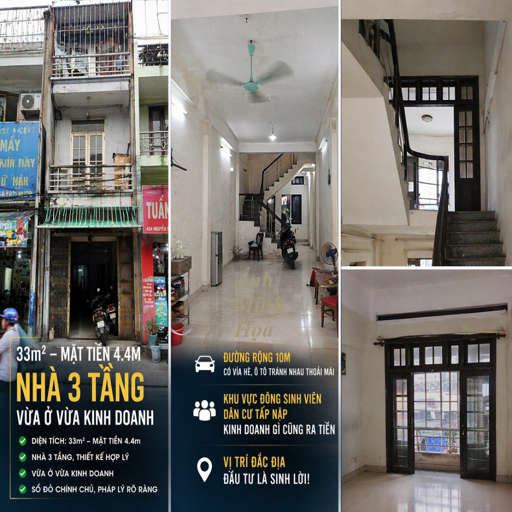 Bán nhà Trâu Quỳ Gia Lâm, gần chợ sinh viên HVNN, kinh doanh đỉnh cao, 33m2 3 tầng giá tốt