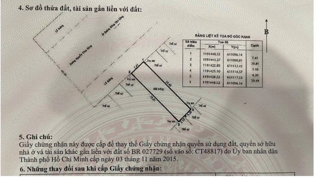Đất MT Nguyễn Khoa Đăng Q2 – 7.4m Ngang –220M2 Xây Hầm 4 Tầng-GIÁ 51 TỶ-LH 0789162***