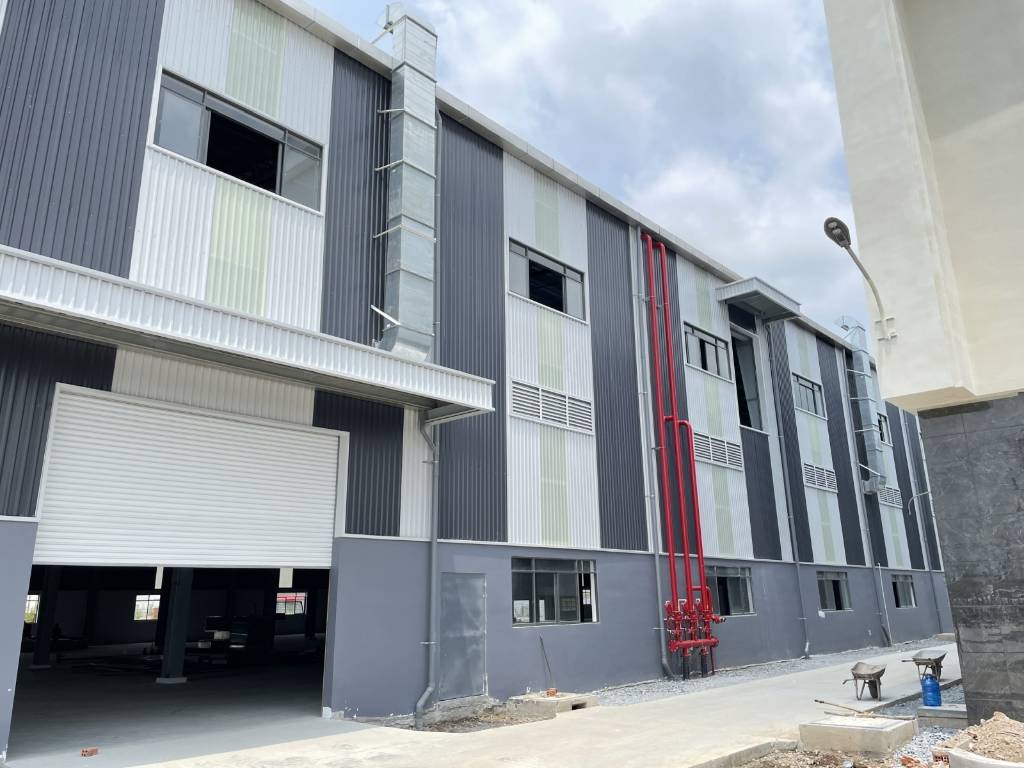 CHO THUÊ KHO XƯỞNG KCN HẢI SƠN, ĐỨC HOÀ LONG AN, SẴN VĂN PHÒNG, PCCC, ĐIỆN 250KVA