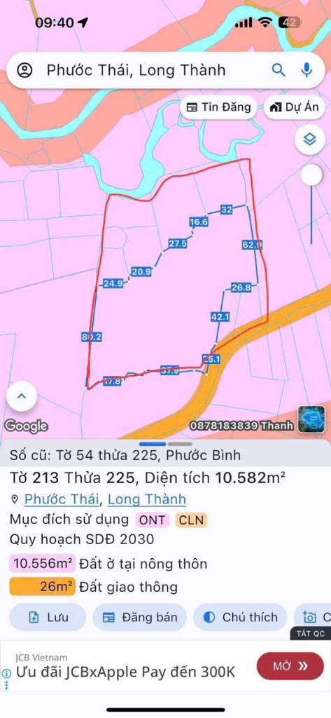 BÁN ĐẤT XÃ PHƯỚC BÌNH, GẦN KCN MỸ XUÂN, PHÚ MỸ, TIỀM NĂNG ĐẦU TƯ CAO, DIỆN TÍCH LỚN