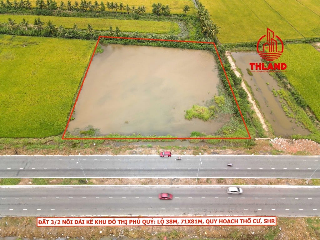 Đất mặt tiền đường 3 tháng 2 nối dài, kế Cống Xẻo Cối. Lộ 22m lề 8m, 71x81m quy hoạch thổ cư, Sổ sẵn