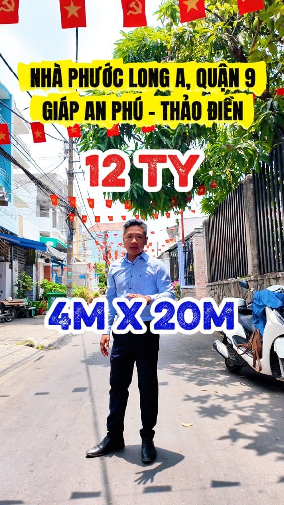 BÁN NHÀ ĐƯỜNG TÂY HÒA QUẬN 9 - 80M2 (4x20M) - 4 TẦNG 5PN - Ô TÔ NGỦ TRONG NHÀ - GIÁ 12 TỶ