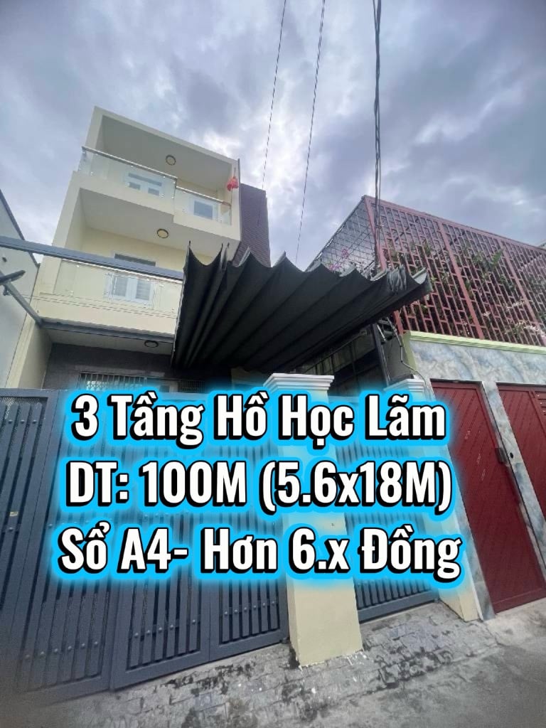 HOT, BÁN NHÀ HỒ HỌC LÃM BÌNH TÂN, 100M² NGANG ĐẸP 5,6M, XE HƠI ĐỖ CỬA, GIÁ CHỈ NHỈNH 6 TỶ