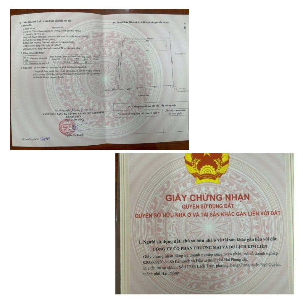 CHÍNH CHỦ CẦN BÁN NHÀ MÁY LÔ GÓC AN HƯNG HẢI PHÒNG, SẢN XUẤT ĐA NGÀNH