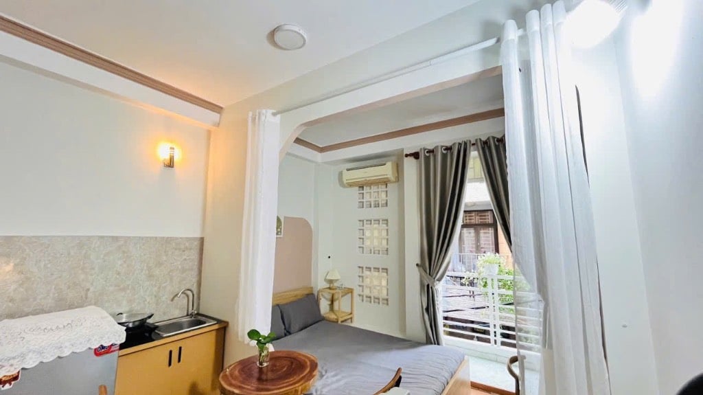 CĂN HỘ NGUYỄN CÔNG HOAN, BÌNH THẠNH, FULL NỘI THẤT BAN CÔNG SIÊU XINH